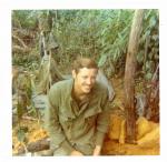 Sgt. Randy Parmley in a NDP position.