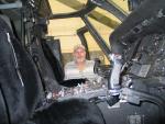 Jim Roesch viewing the Blackhawk cockpit