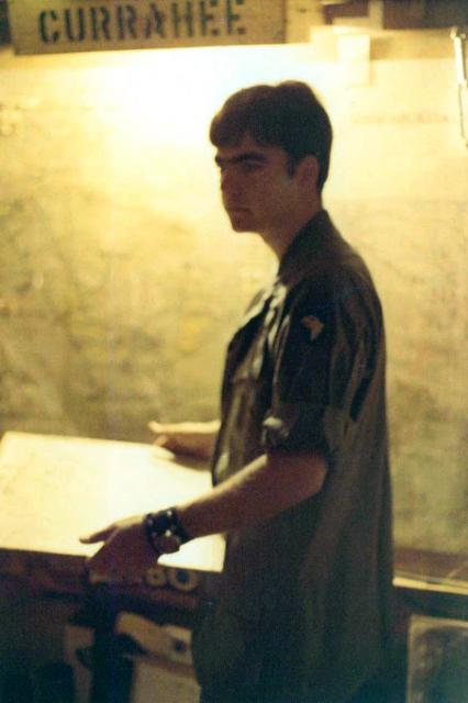 Doug Olson at Battalion TOC